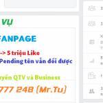 Đổi tên Fanpage