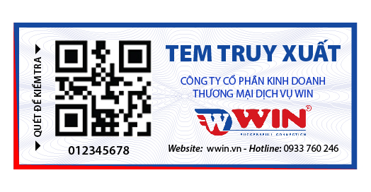 Tem truy xuất nguồn gốc QR Code kết hợp SMS -