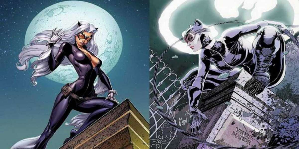 Similar DC and Marvel Superheroes (Catwoman / The Black Cat)