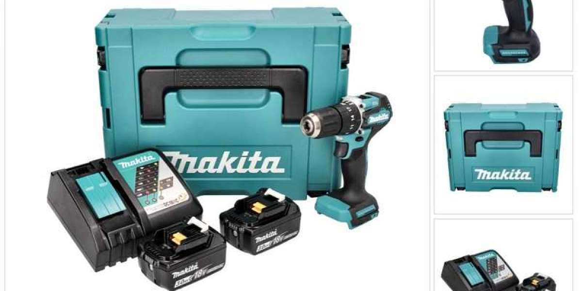 Máy khoan búa, vặn vít dùng pin Makita DHP487RFJ 18V