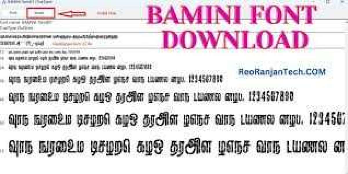 Bamini tamil font