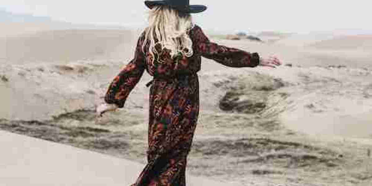 Vestido V Neck Boho Floral Print Maxi Sundress