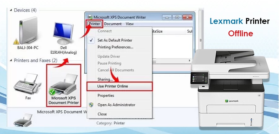 "Reviving Lexmark Printer offline: Troubleshooting Offline Issues"