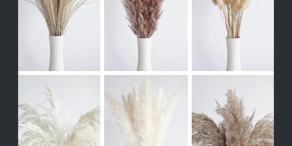 Pampas Grass Bouquet for Events and Home Decor – Brown and White Varieties with Boho Charm Ideas