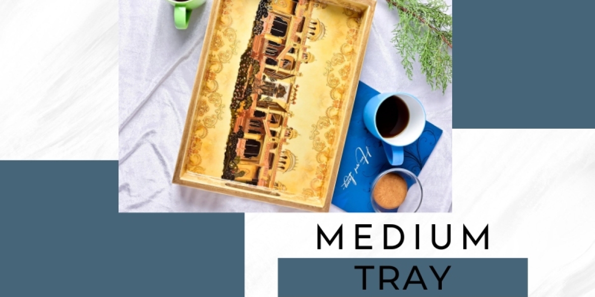 Get Designer Medium Trays for serving coffee and tea on Luxehome