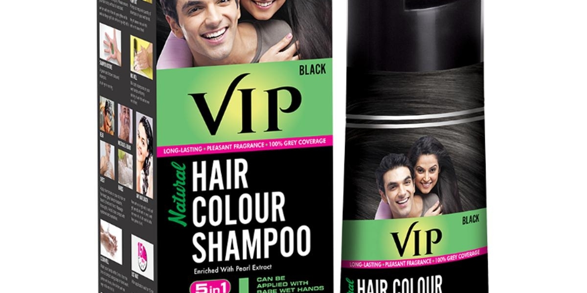 VIP 5 in 1 Black Hair Color Shampoo