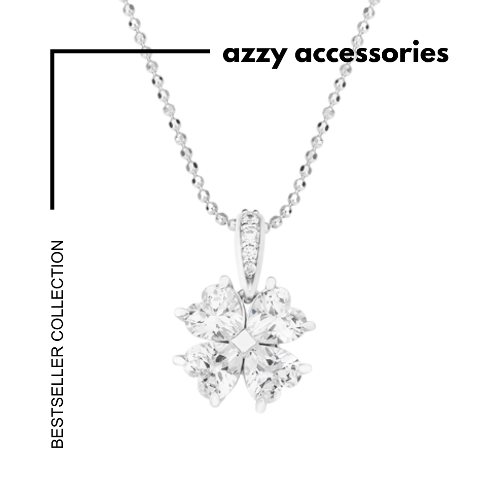 Mặt Dây Chuyền Bạc Cỏ 4 Lá - Azzy Jewelry