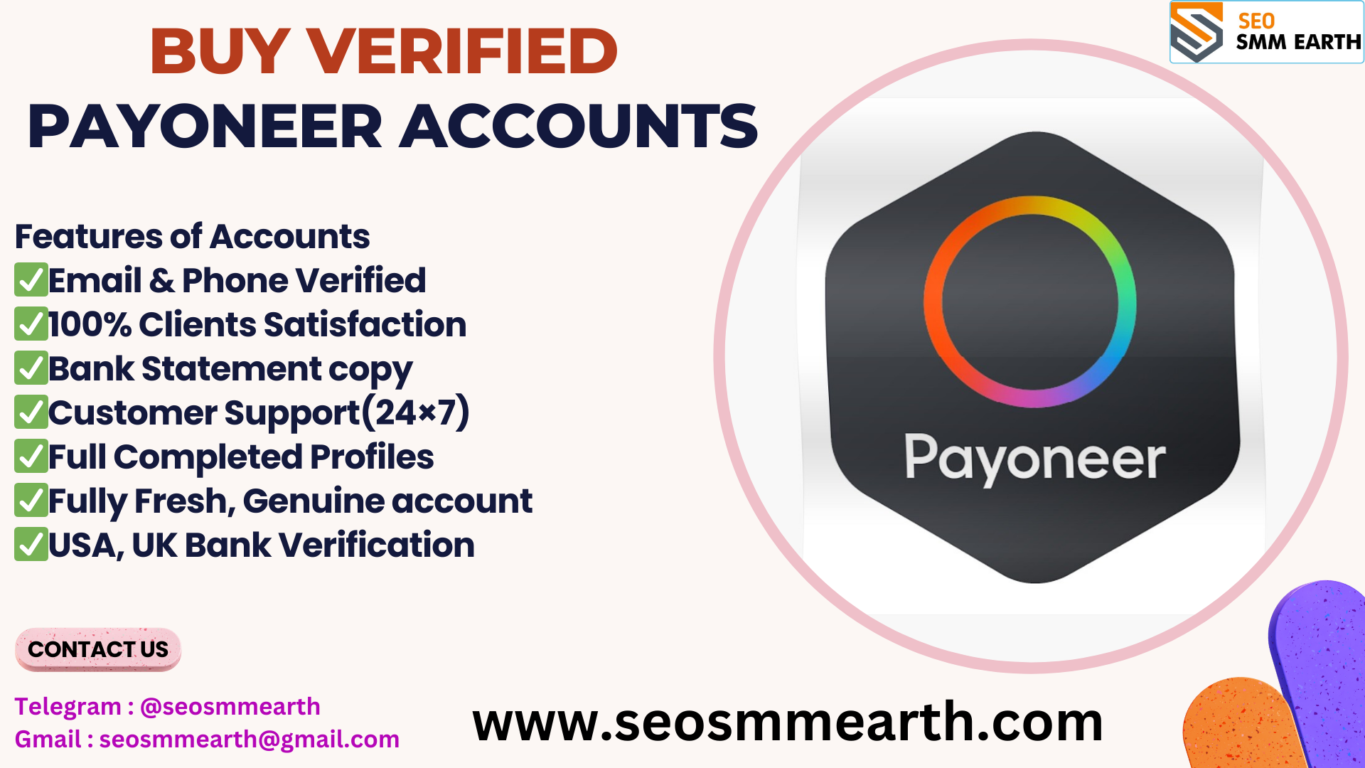 Buy Verified Payoneer Accounts - 100% Positive Payoneer Account