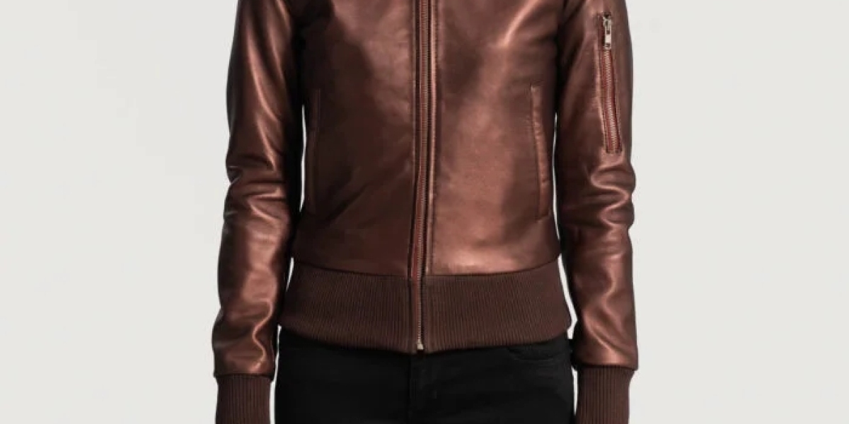 Black Leather Bomber Jacket Womens