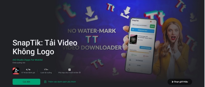 SnapTik App là gì? Sử dụng SnapTik tải video TikTok không Logo