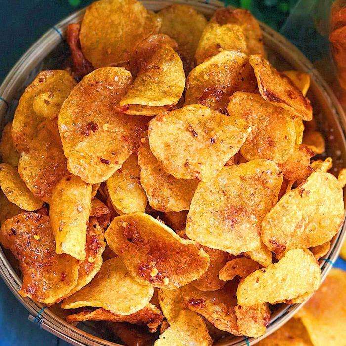 5 phút làm snack khoai tây tại nhà