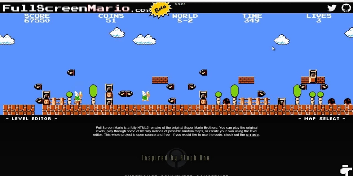 Expanding Horizons: Super Mario Takes Center Stage in Full Screen