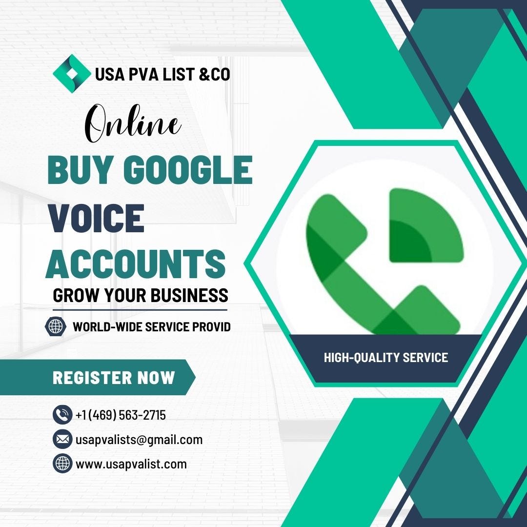 Buy Google Voice Accounts USA.UK. Buy Google voice accounts from us with… | by Md Sorowar Hossan Khan | Jul, 2024 | Medium