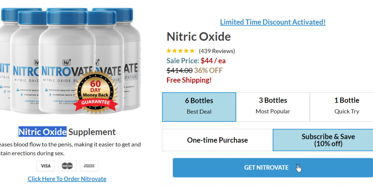 Nitrovate Nitric Oxide Booster Reviews, Check Availability, Offer Cost & Buy