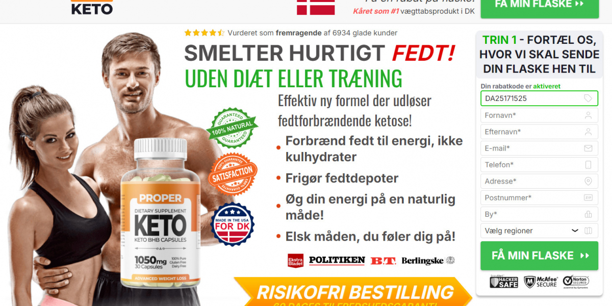 Proper Keto Capsules Anmeldelser, Arbejder & Pris Til salg I DK