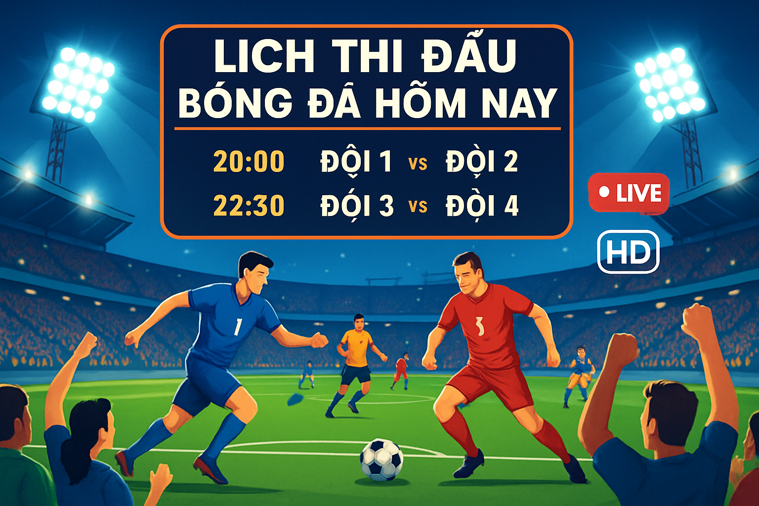 Lịch Trực Tiếp Bóng Đá Hôm Nay: Xem Miễn Phí Full HD Tại Khandaia1.xyz